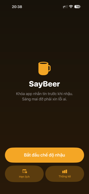 Màn hình chính SayBeer
